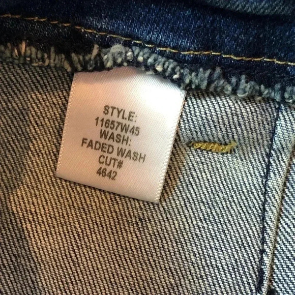 Nili Lotan Romance Lace Up Denim Jean Shorts Faded Wash Size 25 - Picture 7 of 12